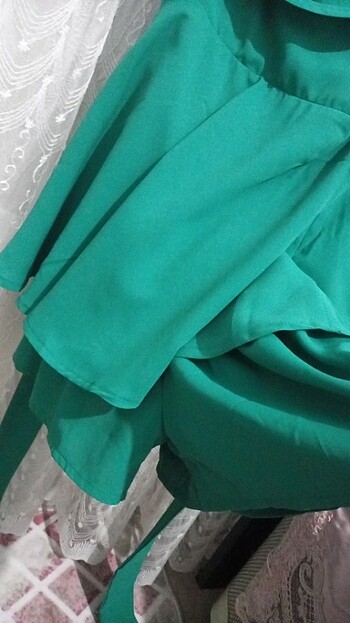 s Beden yeşil Renk Prenses elbise 
