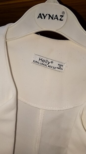 Helly Hansen Beyaz uzun blazer