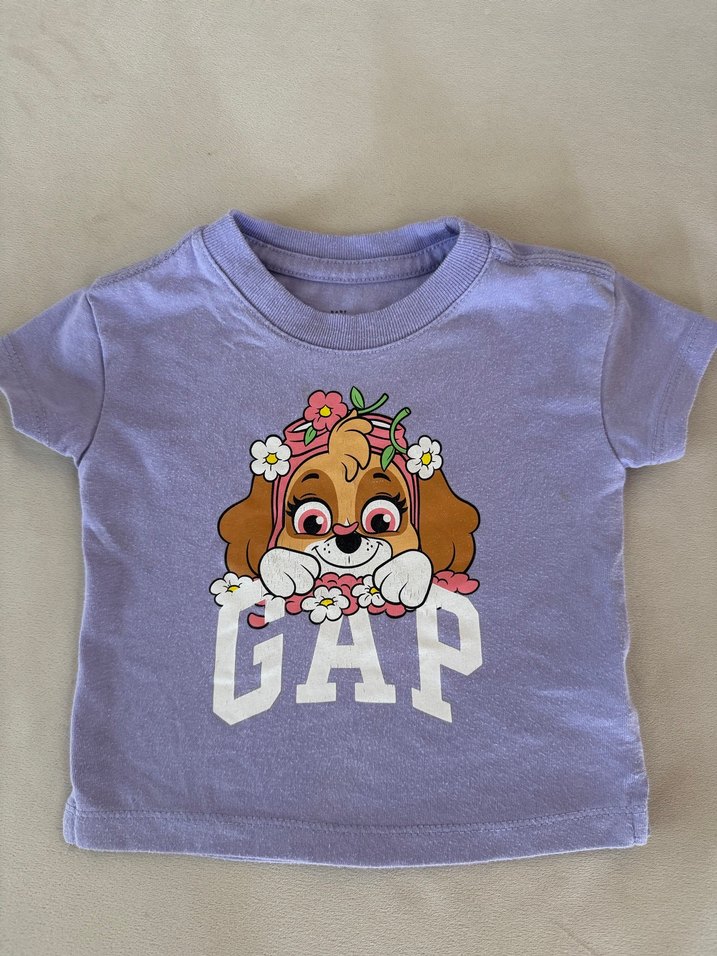 Mor Pamuklu Kız Çocuk Uzun Kollu Baskılı Tişört - Görsel 4