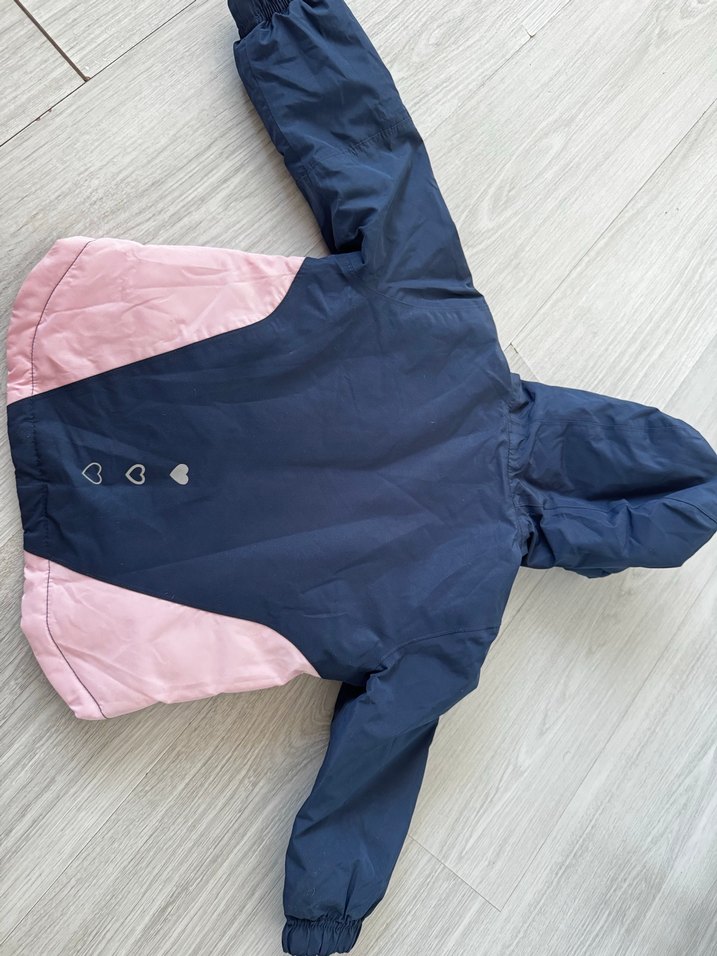 Kız Çocuk Kapüşonlu Fermuarlı Mont - Görsel 4