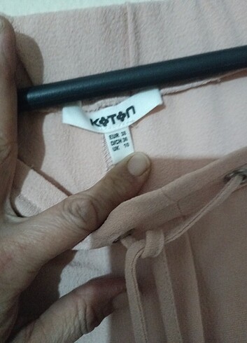 Koton Koton bayan beli lastikli pantolon