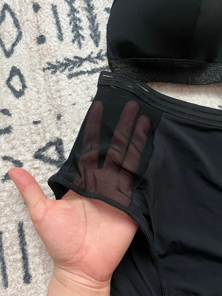 Siyah Goth Atletik bralet Sütyen Takımı - Görsel 2