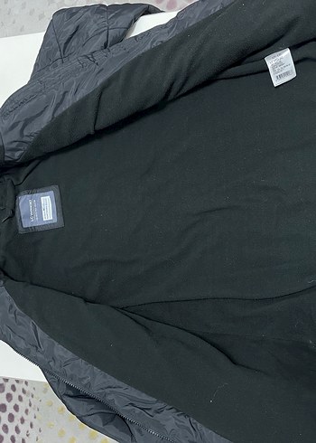 Uzun Siyah Kapüşonlu ÇOCUK MONT - Görsel 6