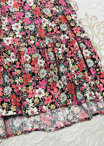 Çiçek Desenli Bohem Uzun Elbise - Görsel 4