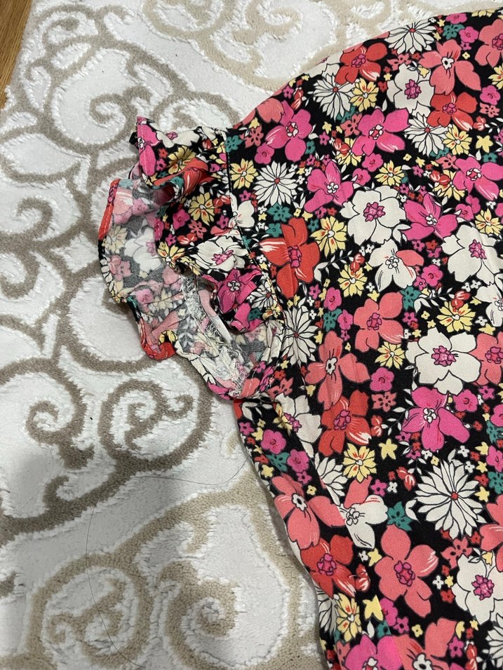 Çiçek Desenli Bohem Uzun Elbise - Görsel 3