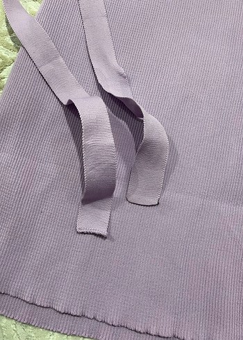 Dantel Detaylı Mor Bohem Uzun Elbise - Görsel 3