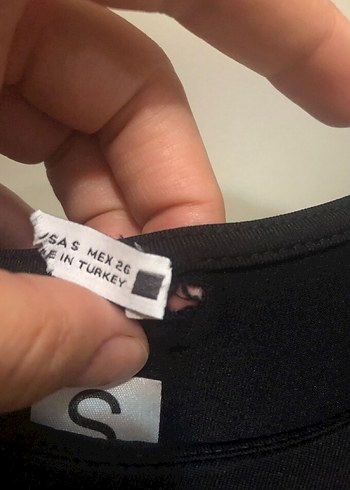 V Yaka Siyah Kısa Kollu Kadın Tulum - Görsel 5