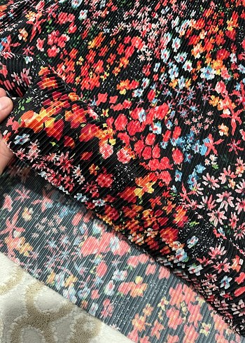 Çiçek Desenli Bohem Mini Elbise - Görsel 2