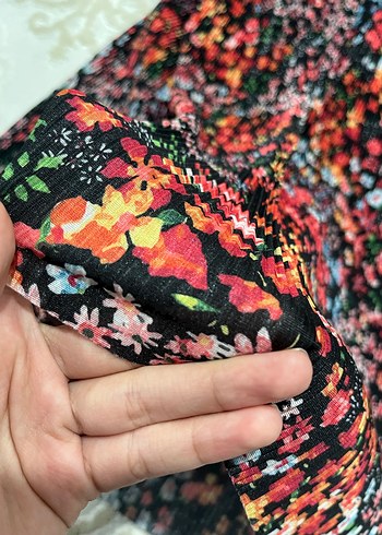 Çiçek Desenli Bohem Mini Elbise - Görsel 3