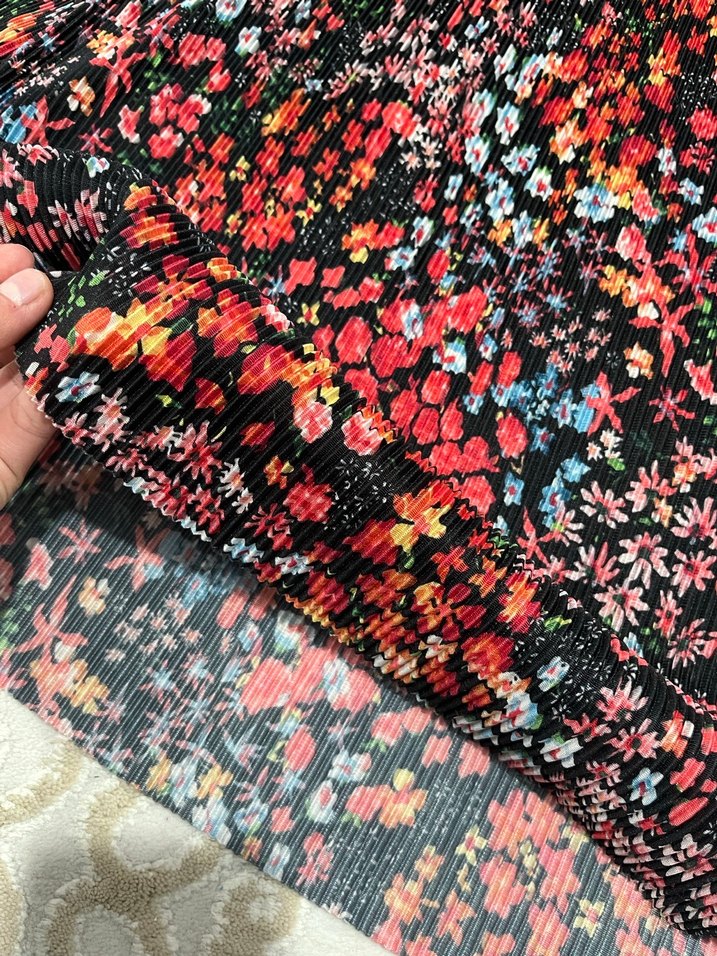 Çiçek Desenli Bohem Mini Elbise - Görsel 2