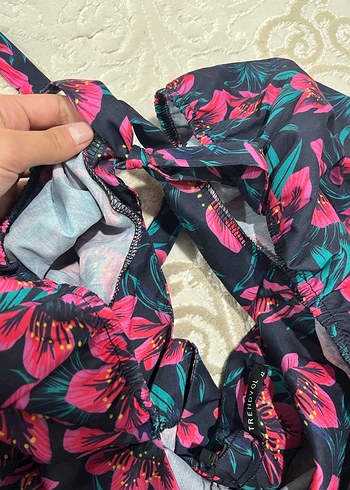 Bohem Çok Renkli Bağlama Desenli Hamile Bluzu - Görsel 4