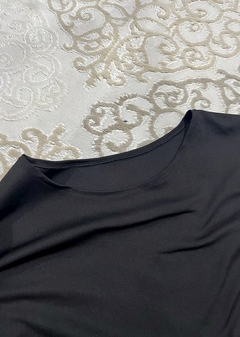 Kadın Siyah Uzun Kollu Salaş Elbise - Görsel 4