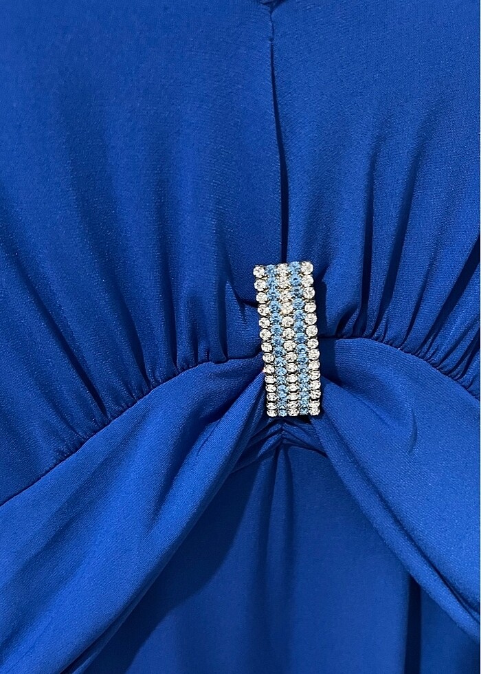 mavi anne elbisesi - Görsel 2