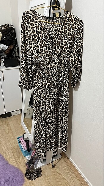 deFacto leopar elbise