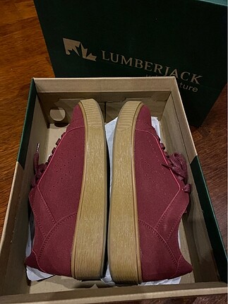 Lumberjack bordo ayakkabı çok temiz 39 numara