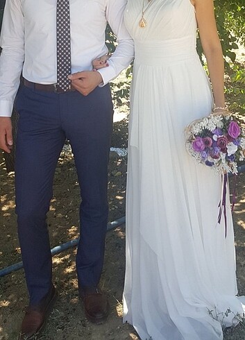 Diğer Beyaz, tül, nikah elbisesi.
