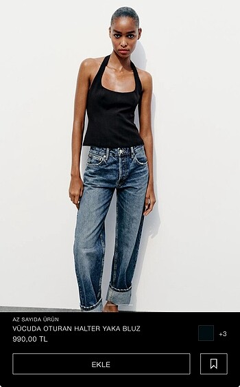 Zara halter yaka üst