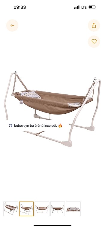  Beden Renk Mamaris katlanır bebek hamağı