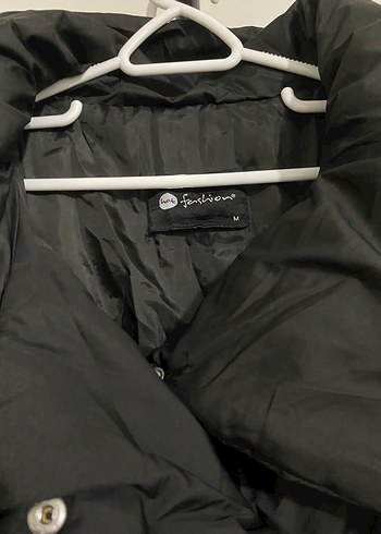 Siyah Uzun Kadın Kışlık Mont - Görsel 3