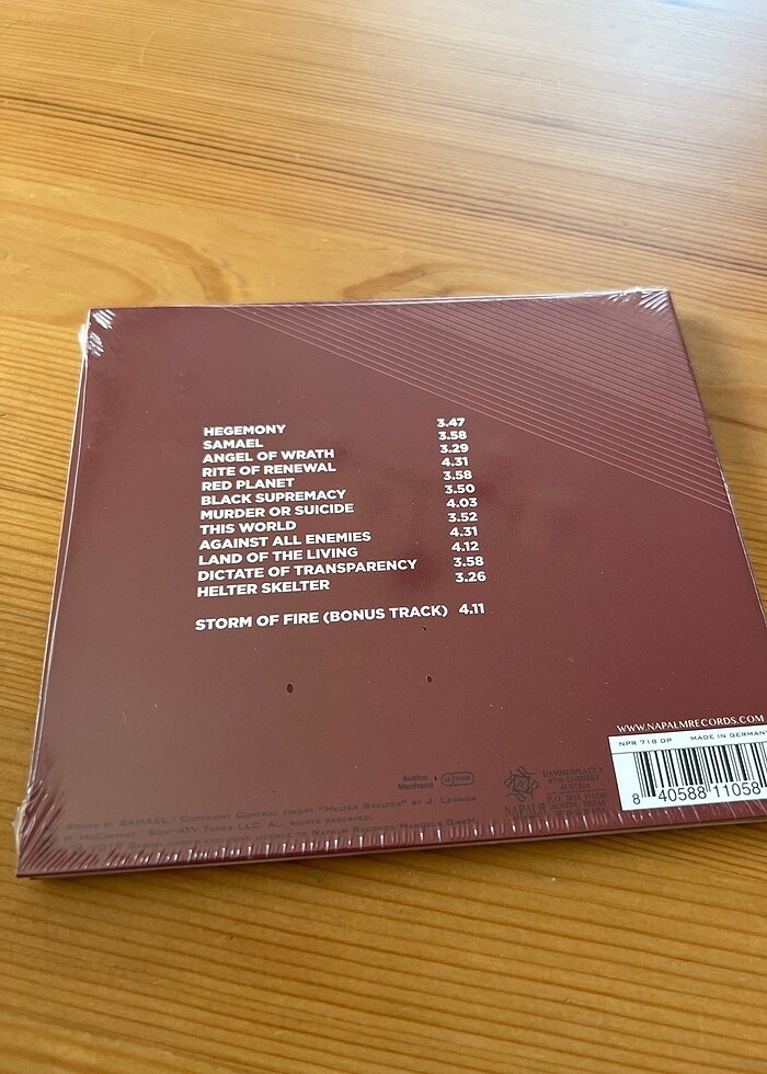 Samael - Hegemony Digipack Cd - Görsel 2