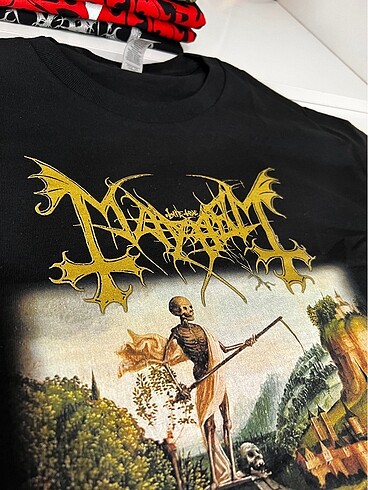 Mayhem - River of Blood Tshirt Yaldızlı Baskı