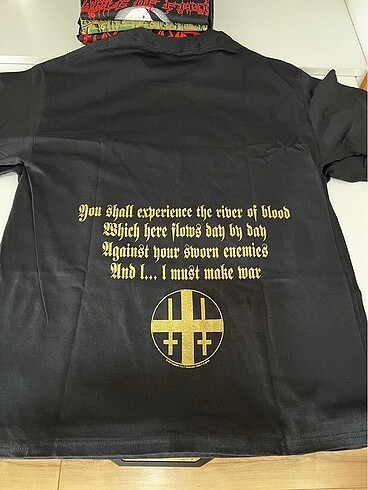 Mayhem - River of Blood Tshirt Yaldızlı Baskı - Görsel 5