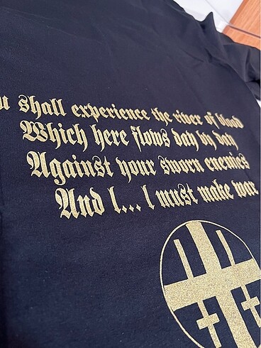 Mayhem - River of Blood Tshirt Yaldızlı Baskı - Görsel 6