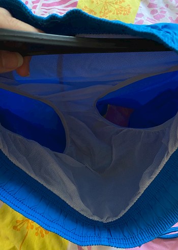 Mavi Erkek kısa deniz şortu - Görsel 5