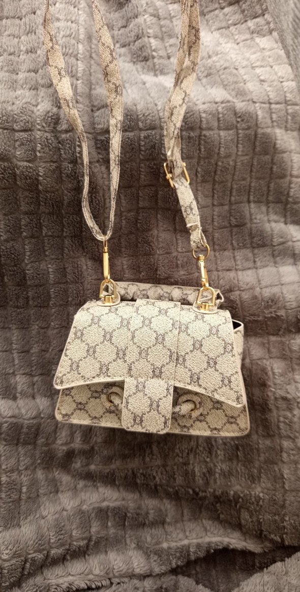 Kahverengi Yılan Desenli Tokalı Kadın Çanta - Görsel 4