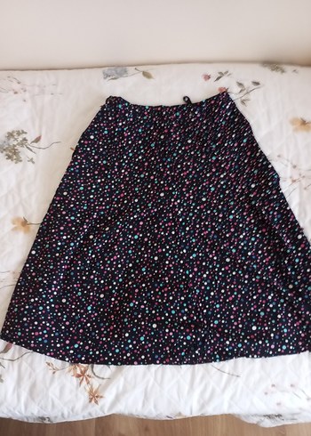 Örgü Detaylı Çok Renkli Hamile Mini Etek - Görsel 2