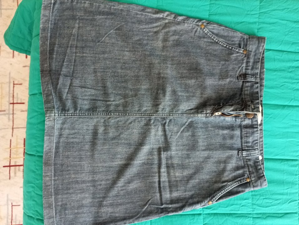 Düğmeli Gri Hamile Midi Etek - Görsel 2