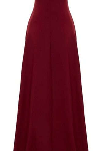 Mürdüm A kesim şık abiye elbise - Görsel 8