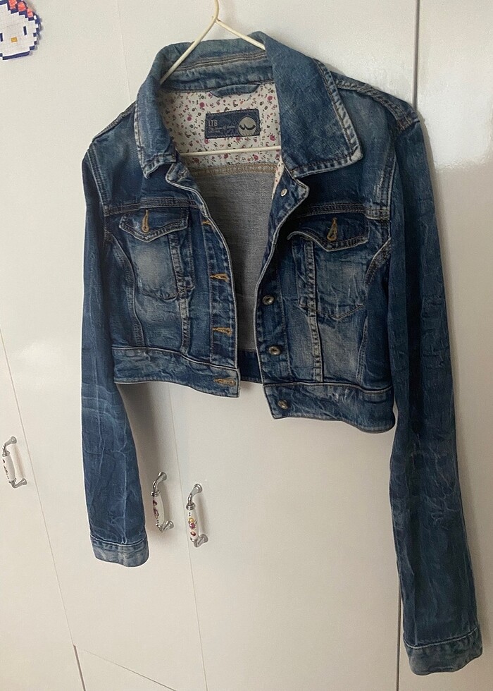 Ltb kadın kot ceket - Görsel 5