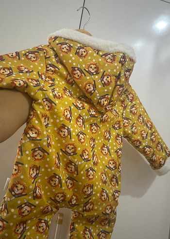 Renkli Desenli Fermuarlı Bebek Tulumu - Görsel 2