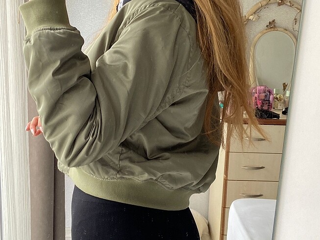 m Beden haki Renk PULL BEAR BOMBER CEKET