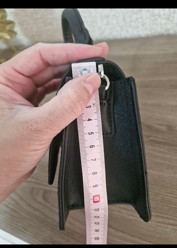 Beden siyah Renk Zincir Detaylı Siyah Deri Kadın Çanta
