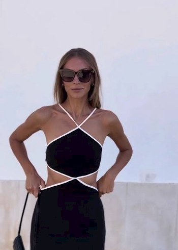 Zara Siyah Mini Elbise - Görsel 2