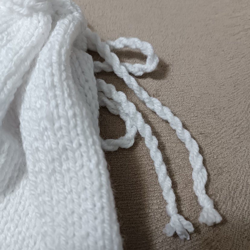 EL ÖRGÜSÜ BERE ŞAPKA UNISEX BEYAZ - Görsel 4