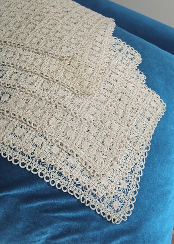 9 parça dantel örtü 6 adet çapa 3 âdet floş ipten yaoikmustir - Görsel 2
