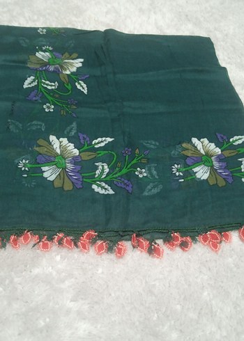 iğne oyası iki kenar ve mekik oyalı fular olur - Görsel 2