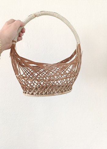 Çok şık bir hasır sepet - Görsel 5