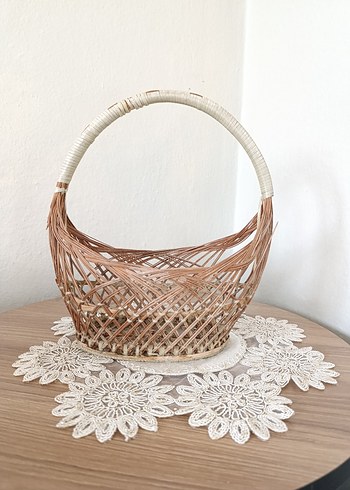 Çok şık bir hasır sepet - Görsel 3