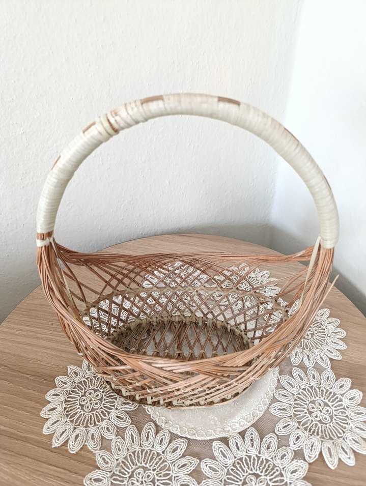 Çok şık bir hasır sepet - Görsel 4