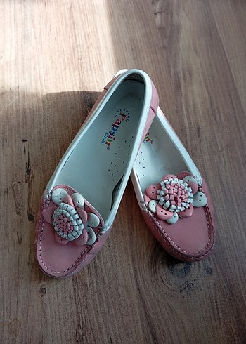 Düğmeli Pembe Dolgu Topuklu Kadın Babet - Görsel 2