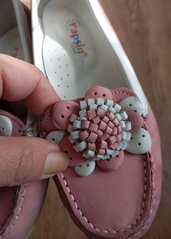 Düğmeli Pembe Dolgu Topuklu Kadın Babet - Görsel 3