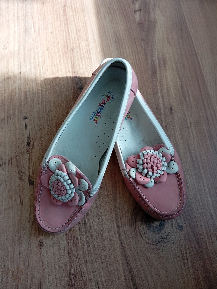 Düğmeli Pembe Dolgu Topuklu Kadın Babet - Görsel 2