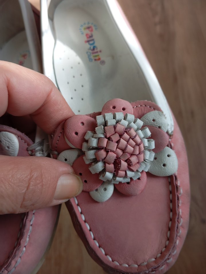 Düğmeli Pembe Dolgu Topuklu Kadın Babet - Görsel 3