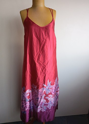 Bordo Bohem Uzun Kadın Sabahlık - Görsel 3