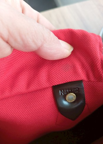 Kahverengi Deri Kareli Kadın Çanta - Görsel 6