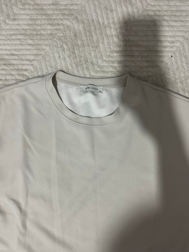 Gri Kadın Keten Tişört - Görsel 2